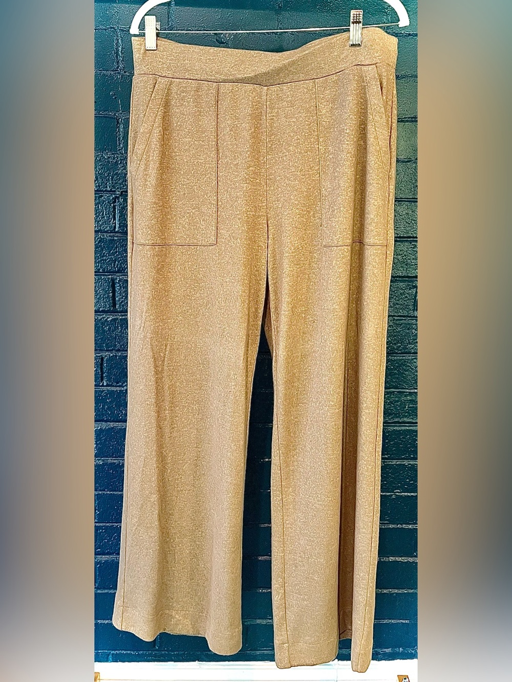Women's Tan Wide-Leg Pants (Bottom Half)